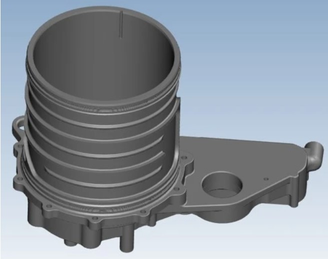 What are the advantages of using 3D printing to produce motor housing?