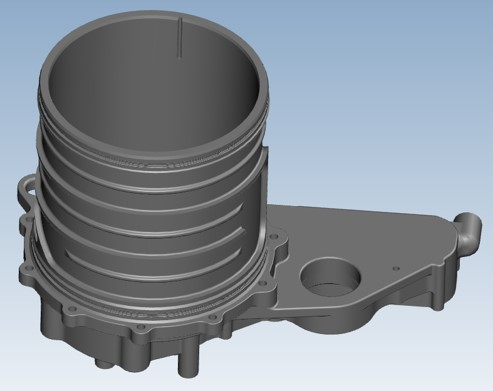 Ingegrated Motor Housing and Reducer Housing for Electric Vehicle